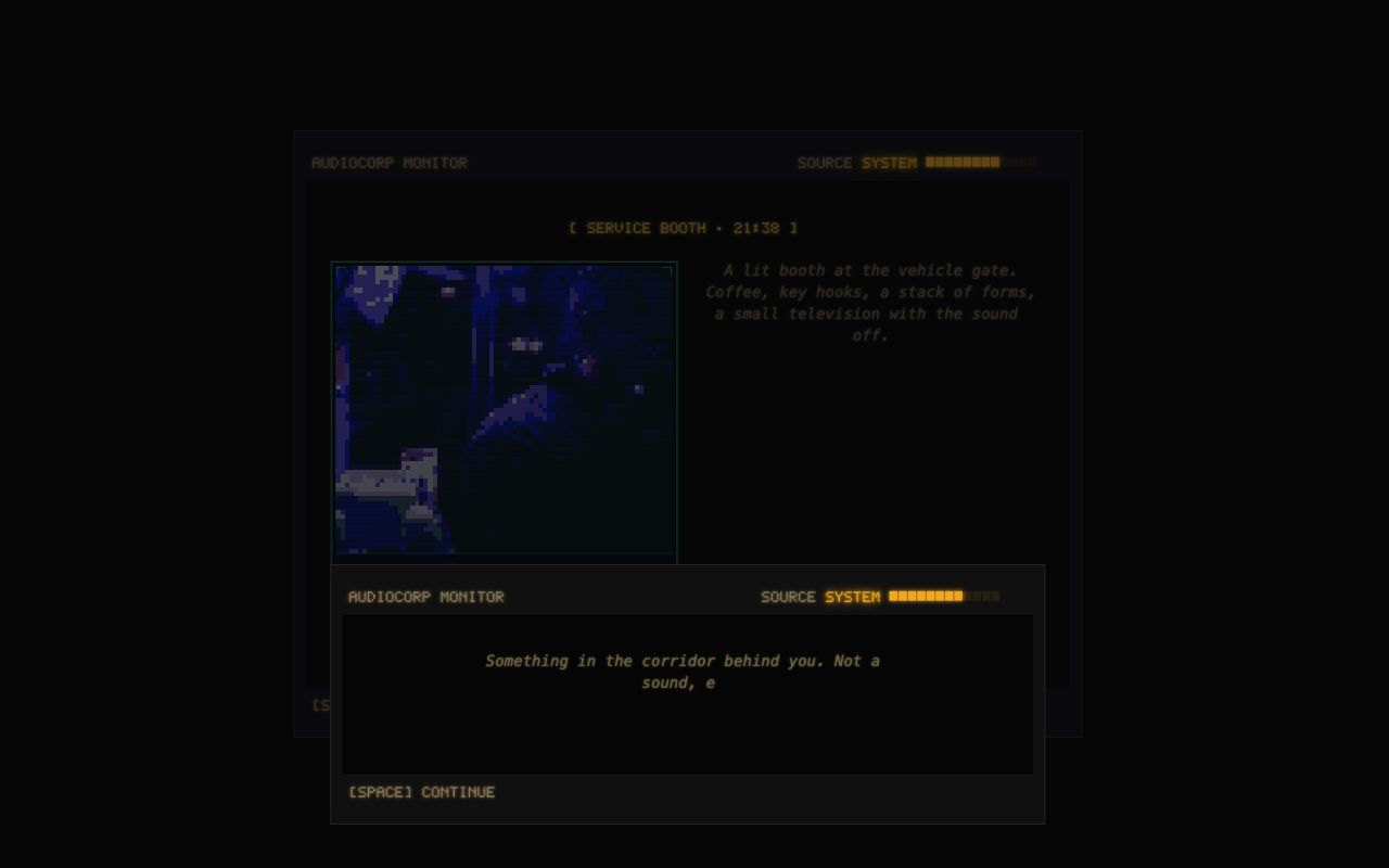 Current beta nested AUDIOCORP dialogue monitor